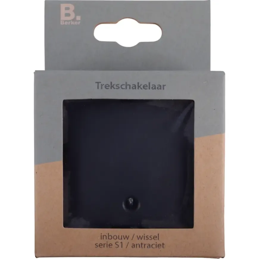 Berker S.1 trekschakelaar antraciet