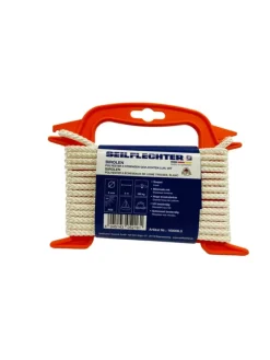 Seilflechter BIROLEN LIJN 6MM 8ST GEVL.POLY WIT 5MTR