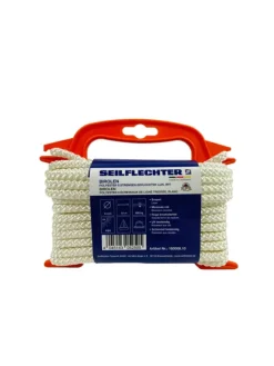Seilflechter BIROLEN LIJN 8MM 8ST GEVL.POLY WIT 10MTR