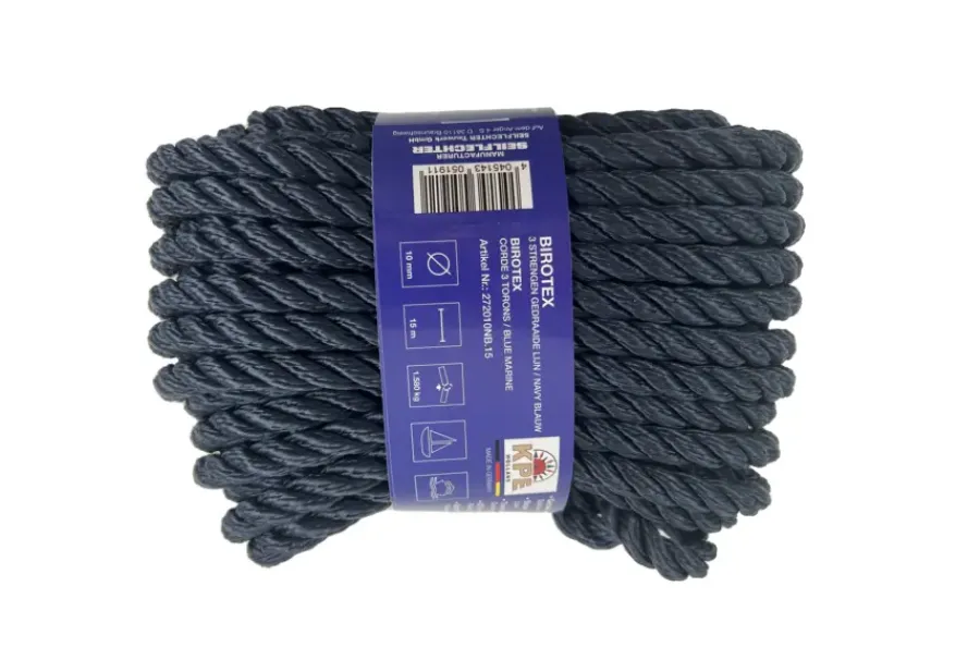 Seilflechter BIROTEX 10MM GEDR NAVY BLAUW 15MTR
