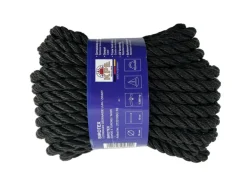 Seilflechter BIROTEX 10MM GEDR ZWART, 10MTR