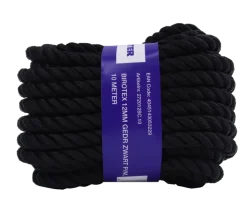 Seilflechter BIROTEX 12MM GEDR ZWART, 10MTR