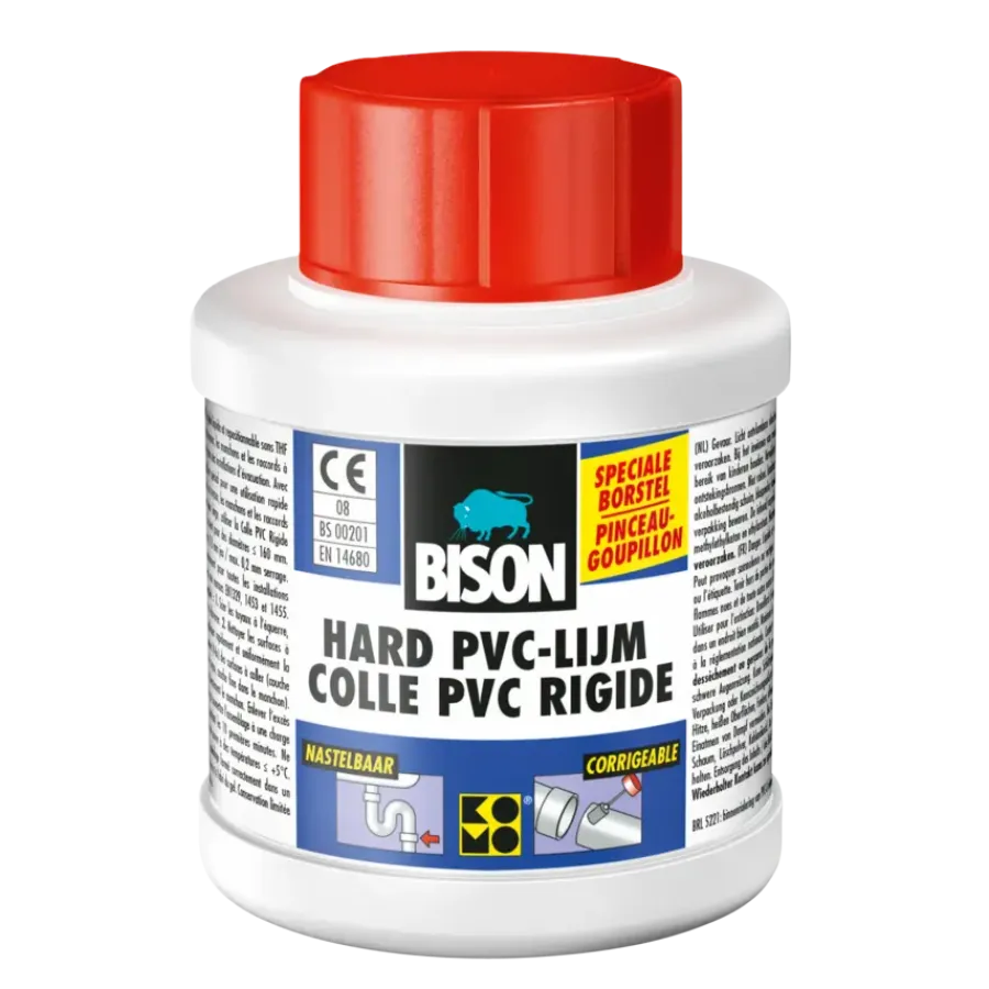 Bison hard pvc lijm flacon 250 ml