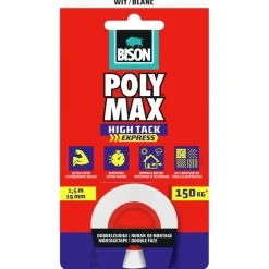 Bison Polymax high tack express montagetape wit