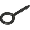 Blackline schroefoog zwart 3.45x20/10 mm 6 stuks