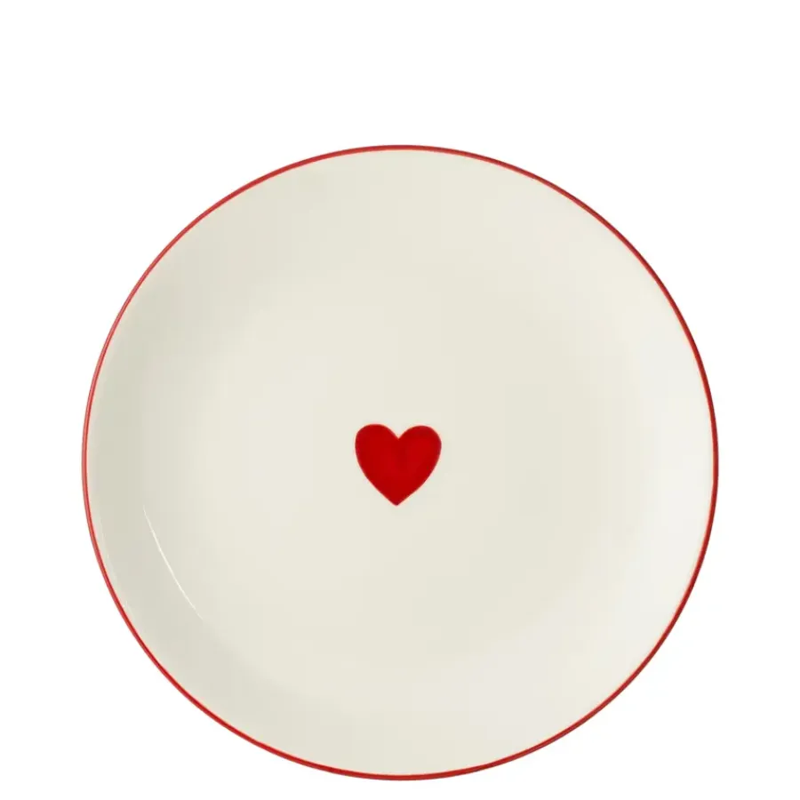 Geen Bord hart rood - h1,5xd20,5cm