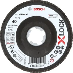 Bosch Prof X-Lock Lamellenschijf 115mm K40 metaal