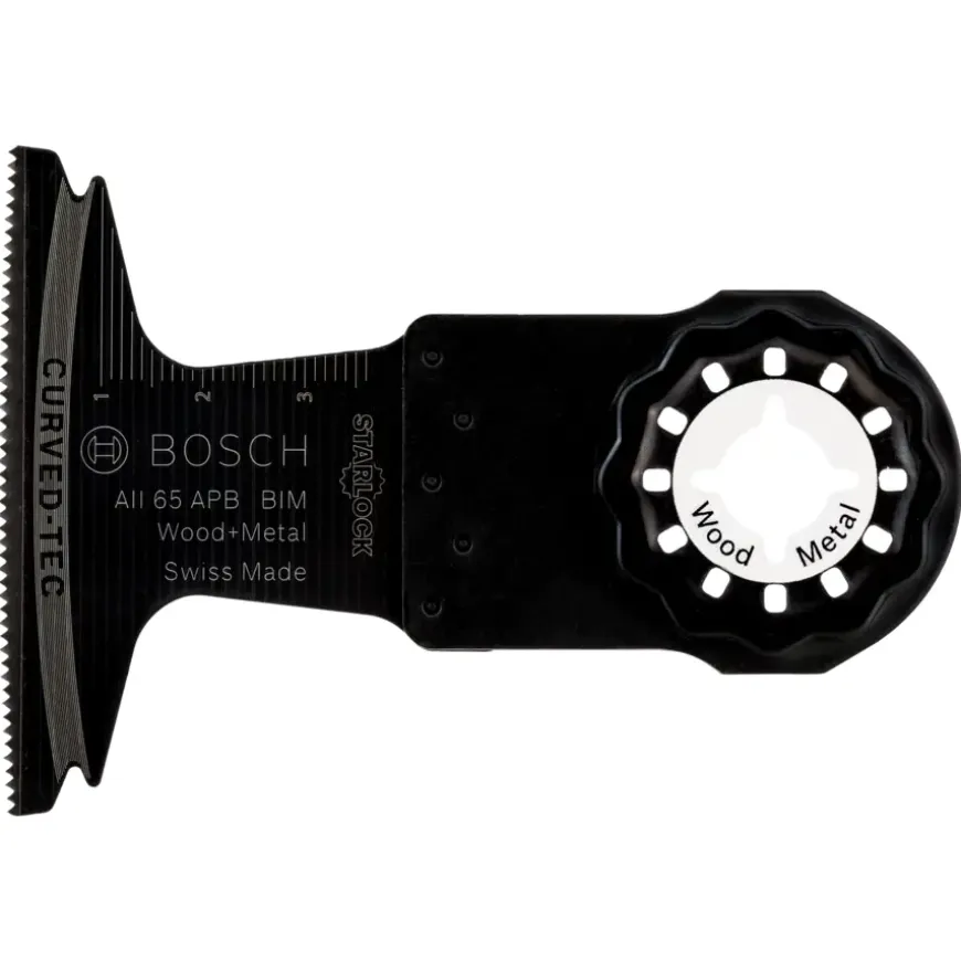 Bosch Starlock multitool accessoire - invalzaagblad bi-metaal voor hout met spijkers - 65 x 40 mm