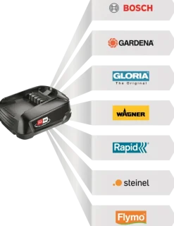 Bosch 18V accu 2,5Ah + lader voor het 'Power for All' accuplatform van Bosch, Gardena en o.a. Gloria