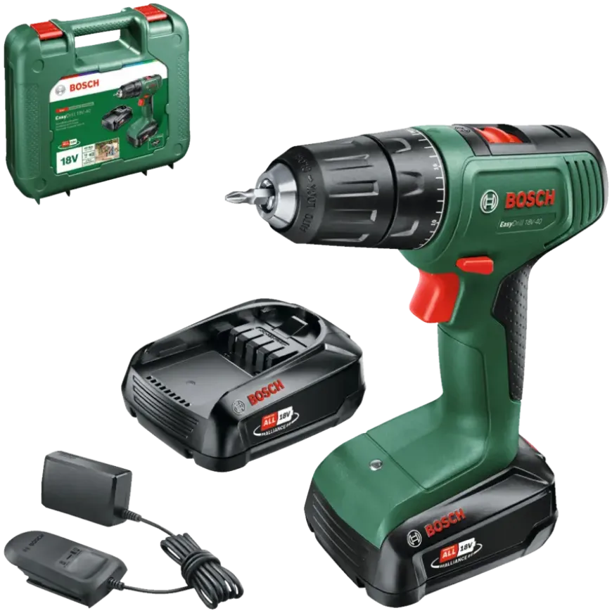 Bosch 18V accuboormachine Easydrill (Incl. 2 accu's 1.5Ah + lader)