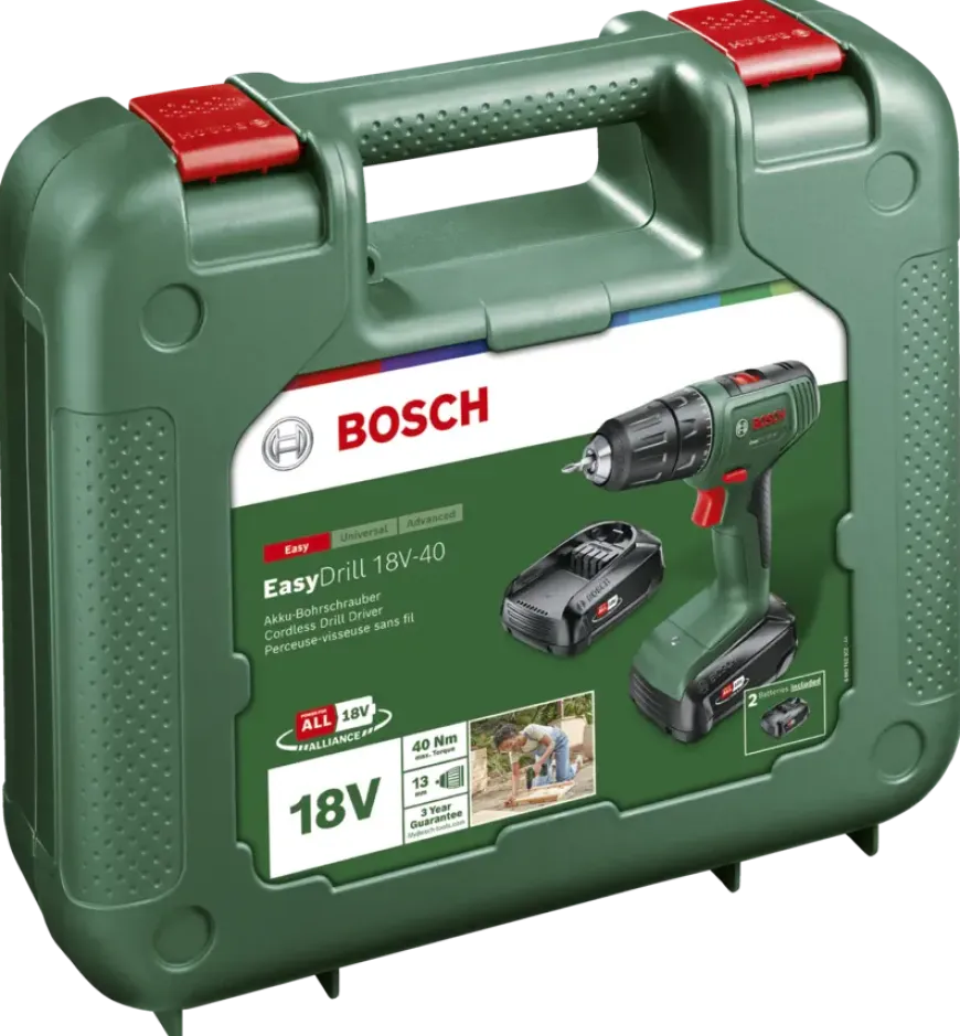 Bosch 18V accuboormachine Easydrill (Incl. 2 accu's 1.5Ah + lader)