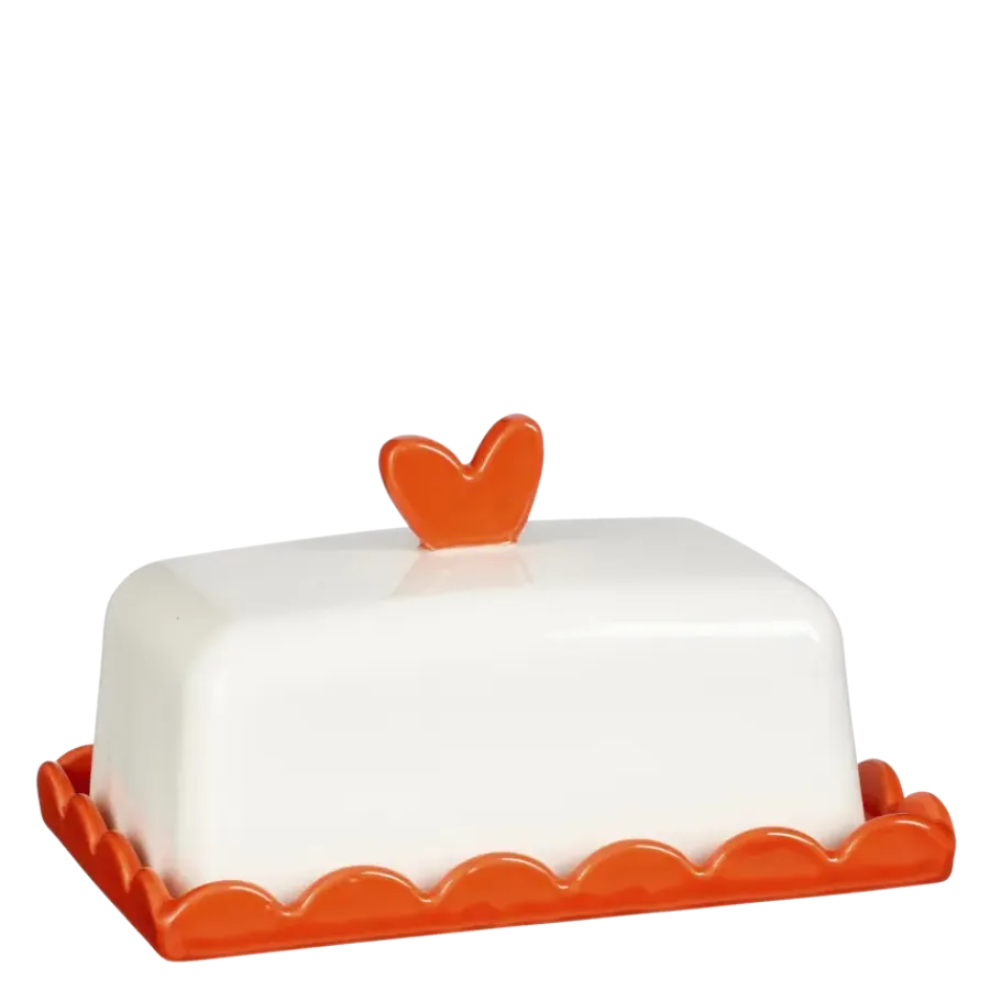 Geen Botervloot hart rood - l15,5xb10,5xh9cm