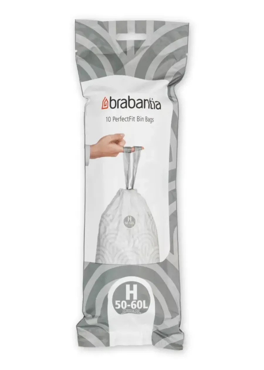 Brabantia PerfectFit Vuilniszakken - 50/60 l - Code H - 10 stuks