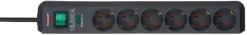 Brennenstuhl Eco-Line 13.500 A stekkerdoos 6-voudig met overspanningsbeveiliging