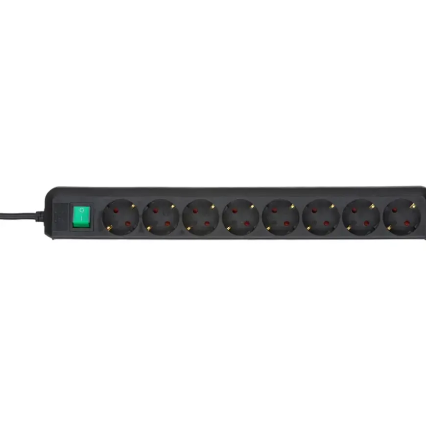 Brennenstuhl Eco-Line Stekkerdoos 8-voudig Zwart 3 Meter