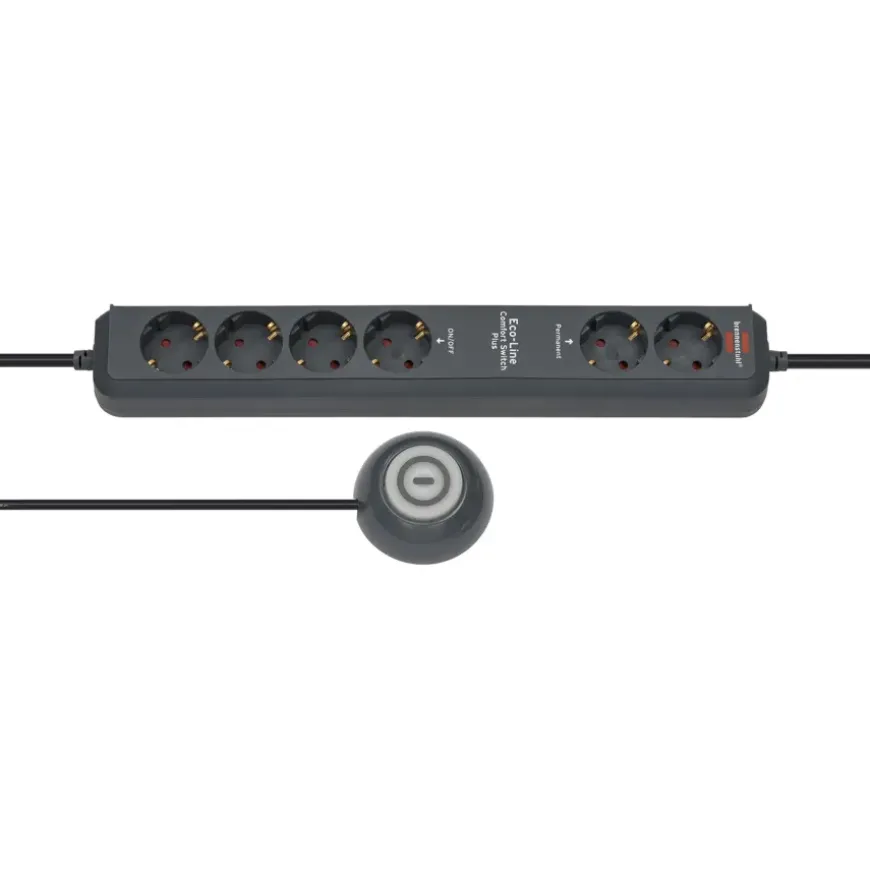 Brennenstuhl Eco-Line stekkerdoos Comfort Switch Plus 1,5 meter