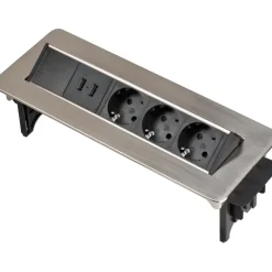 Brennenstuhl Indesk Power tafelstekkerdoos met USB-lader
