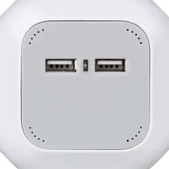Brennenstuhl Stekkerblok 4-voudig + 2 USB Grijs 1,4 Meter