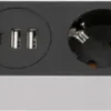 Brennenstuhl stekkerdoos 5-voudig met 2 USB-A en 1 USB-C poort