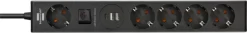 Brennenstuhl stekkerdoos 5-voudig met 2 USB-A en 1 USB-C poort