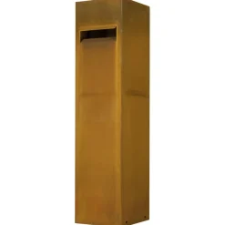 Brievenbus modern staand cortenstaal 121 x 31 x 31 cm