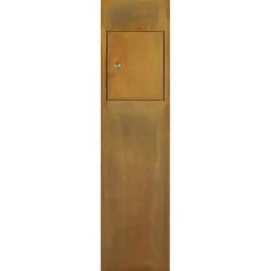 Brievenbus modern staand cortenstaal 121 x 31 x 31 cm