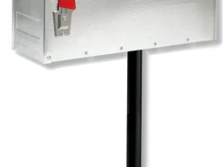 Brievenbuspaal voor US-mailbox aluminium zwart