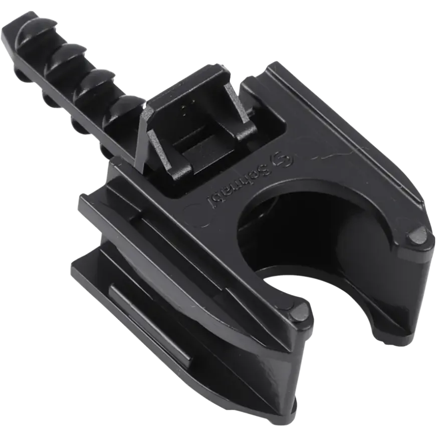 Buisclip euro 16 mm zwart 20 stuks