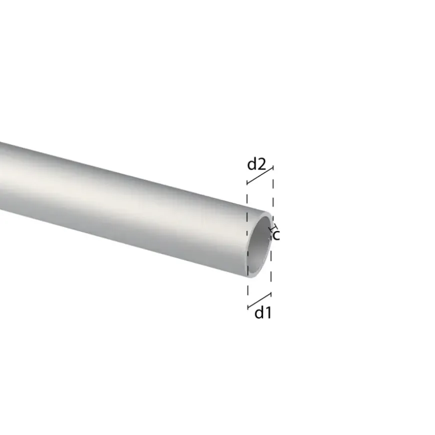 Buis rond aluminium mat 6x1000x1mm