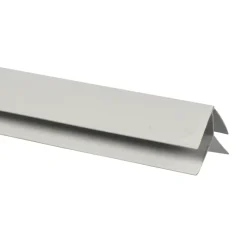Buitenhoek voor kunststof schroot, lengte 270 cm wit