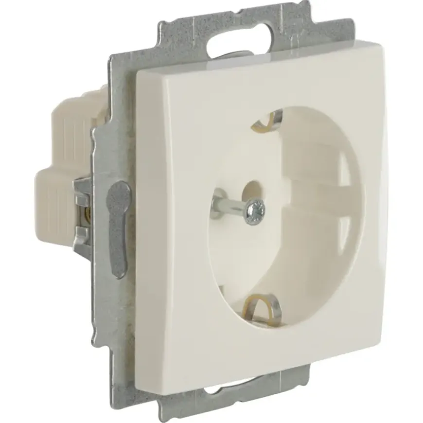Busch-Jaeger Balance SI Enkel Geaard Stopcontact Wit