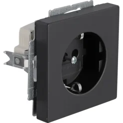 Busch-Jaeger Future Linear Enkel Geaard Stopcontact Zwart