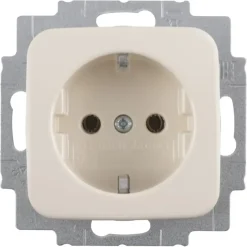Busch-Jaeger Reflex SI Enkel Geaard Stopcontact Crème