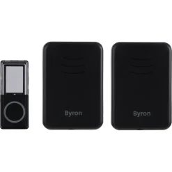 Byron DBY-22354 Draadloze deurbel Complete set 150m Zwart