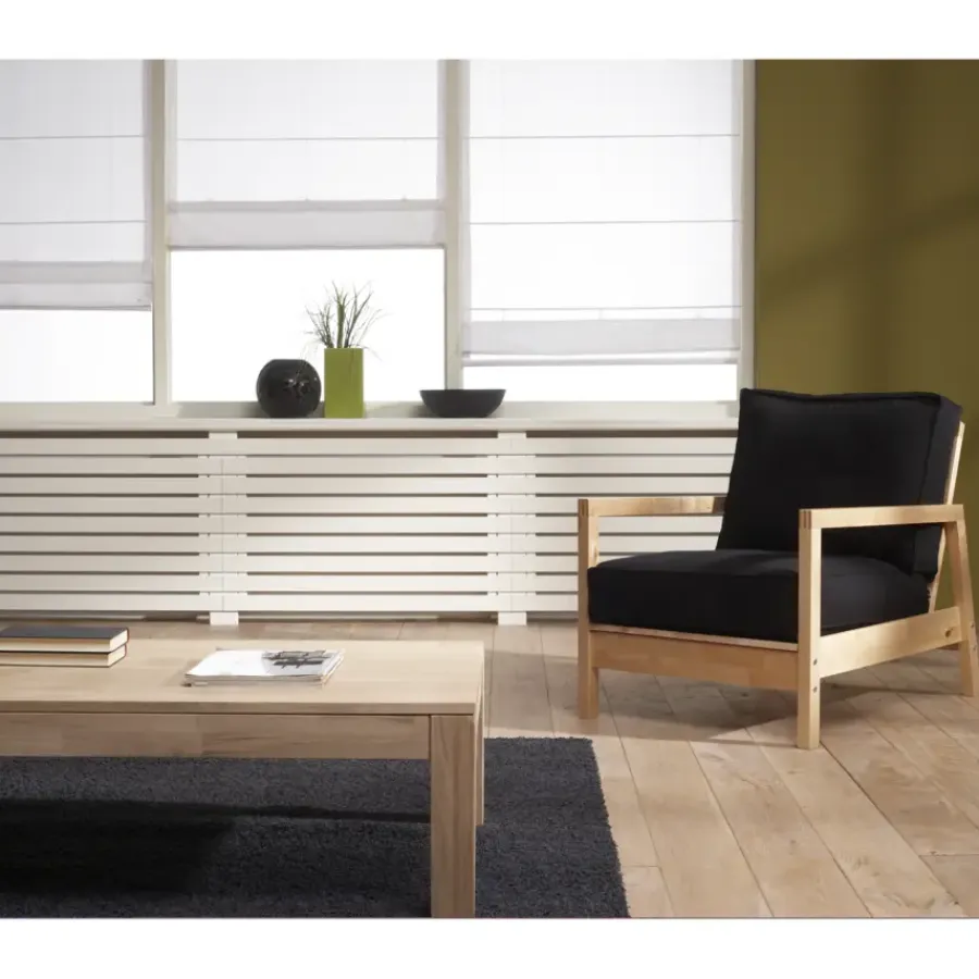 CanDo Radiatorpaneel Burton Wit MDF 100x80 cm