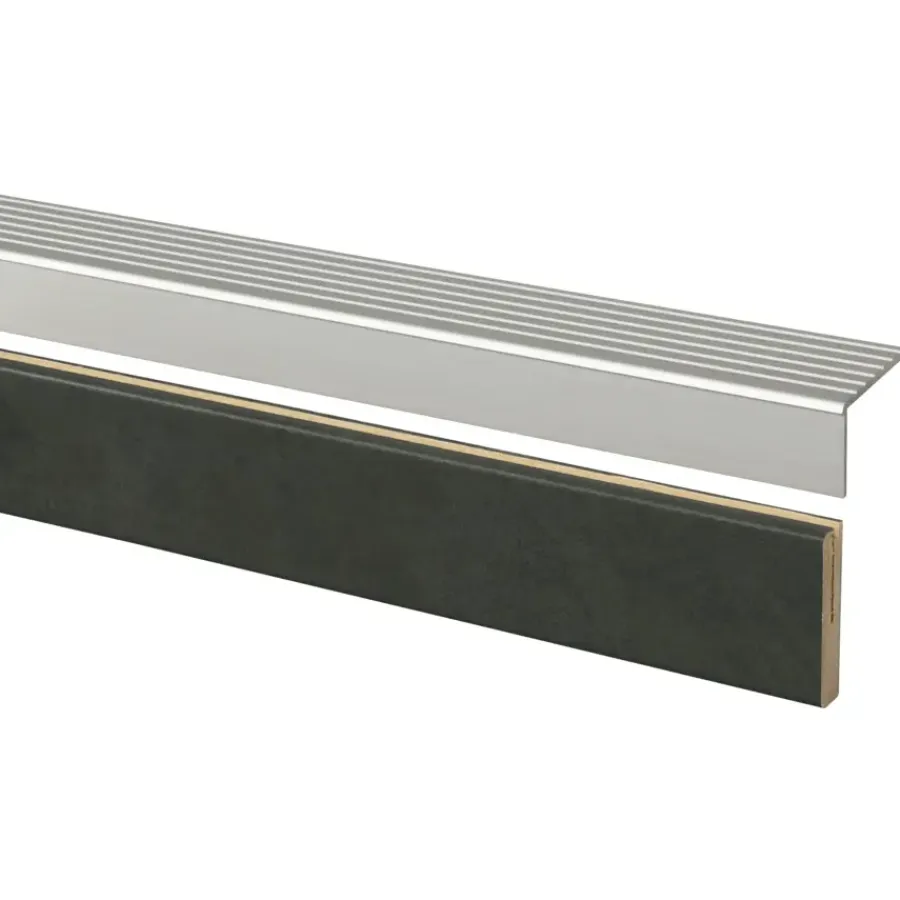 Geen CanDo Traprenovatie Afwerklijst Beton Antraciet 5x130 cm