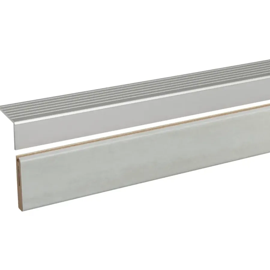 Geen CanDo Traprenovatie Afwerklijst Beton Licht Grijs 130x5 cm