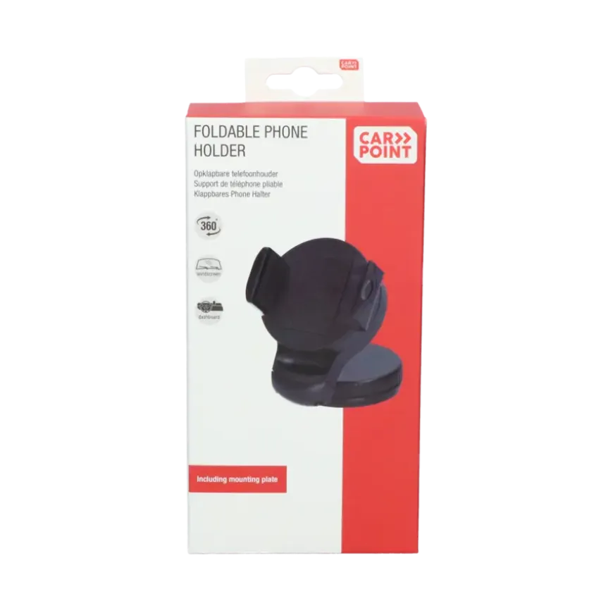 Carpoint Draagbare Opklapbare Smartphone Houder Klem Rond