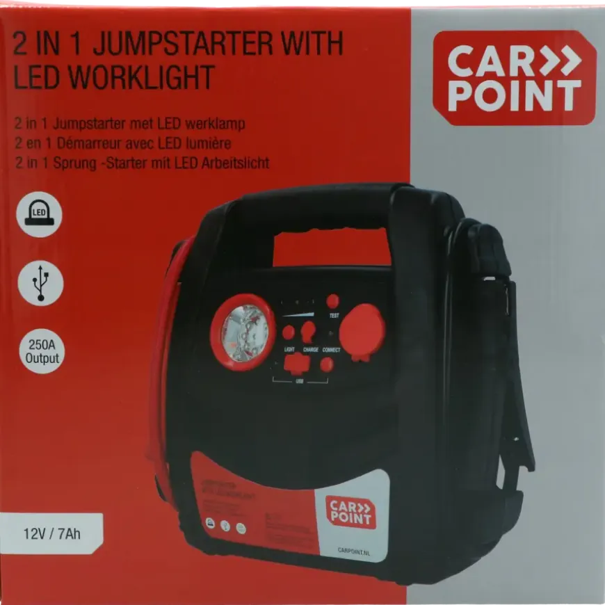 Carpoint Jumpstarter 12V/7AH 2in1 LED