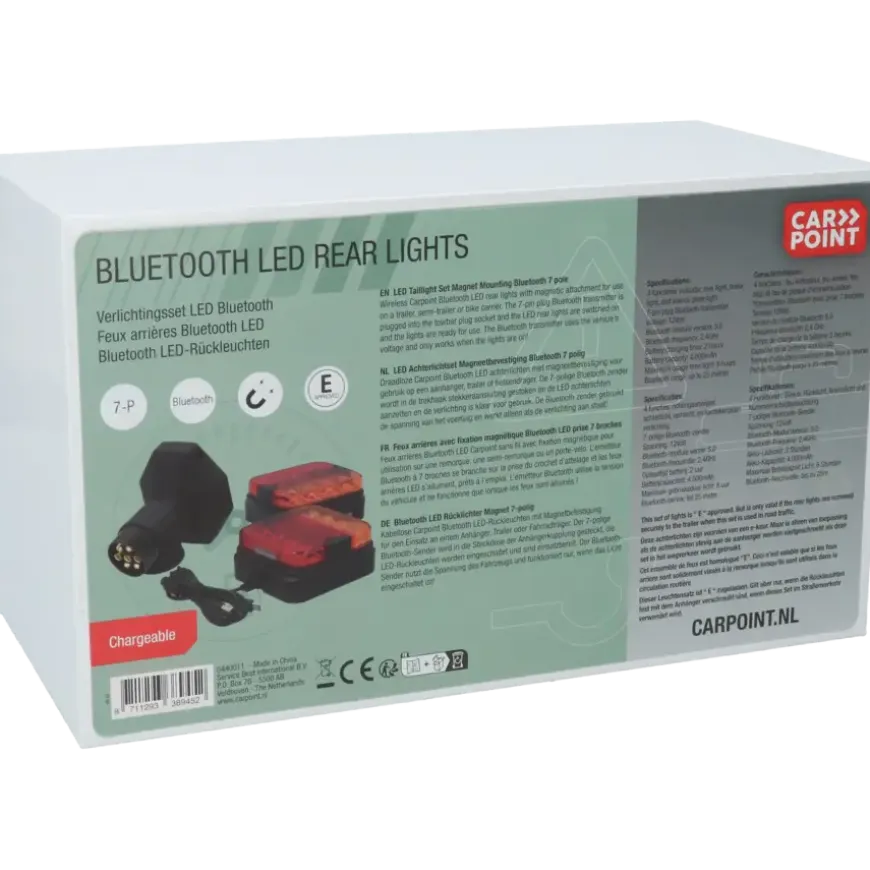Carpoint magnetische achterlichten LED bluethooth verbinding
