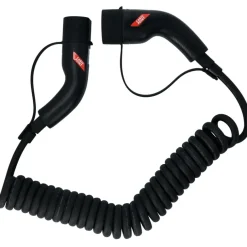 Carpoint spiraal laadkabel elektrische auto type 2 - 2 32a 3ph 6 meter