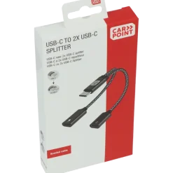 Carpoint splitter USB-C naar dubbele USB-C kabel