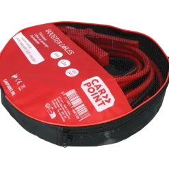 Carpoint startkabel 500A met gele veiligheidsplug met polariteitsaanduiding