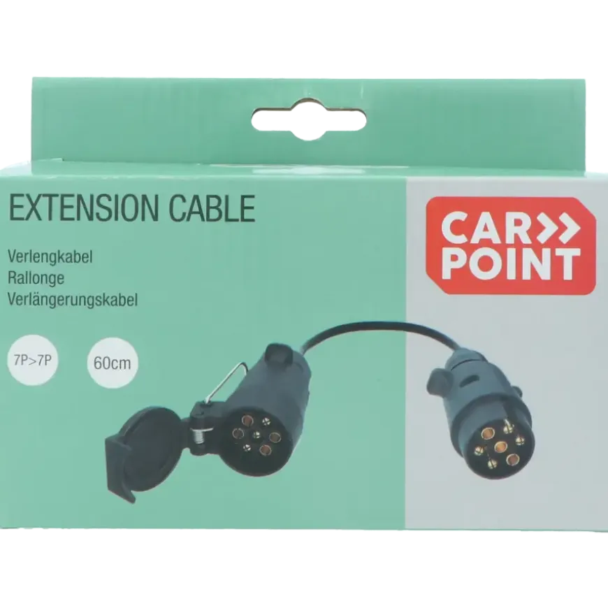 Carpoint trailer verlengkabel 7p stekker - 7p stekkerdoos