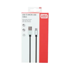 Carpoint USB>Micro USB kabel 1 Meter