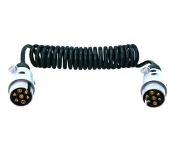 Carpoint Verlengkabel voor aanhanger 7P 12V Min 65cm, Max 270cm ø1,2cm