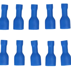 Carpoint Vlakstekerhuls 1542 6.3x0.8mm blauw blister 10 Stuks