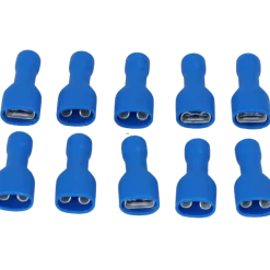 Carpoint Vlakstekerhuls 1542 6.3x0.8mm blauw blister 10 Stuks