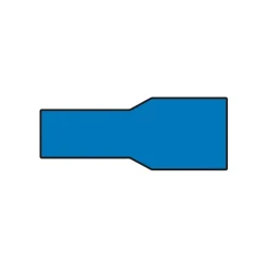 Carpoint Vlakstekerhuls 1542 6.3x0.8mm blauw blister 10 Stuks