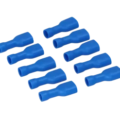 Carpoint Vlakstekerhuls 1542 6.3x0.8mm blauw blister 10 Stuks